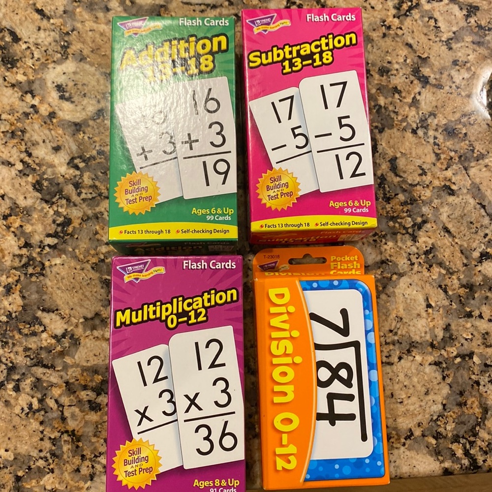 EUC Lot of Math Flash Cards